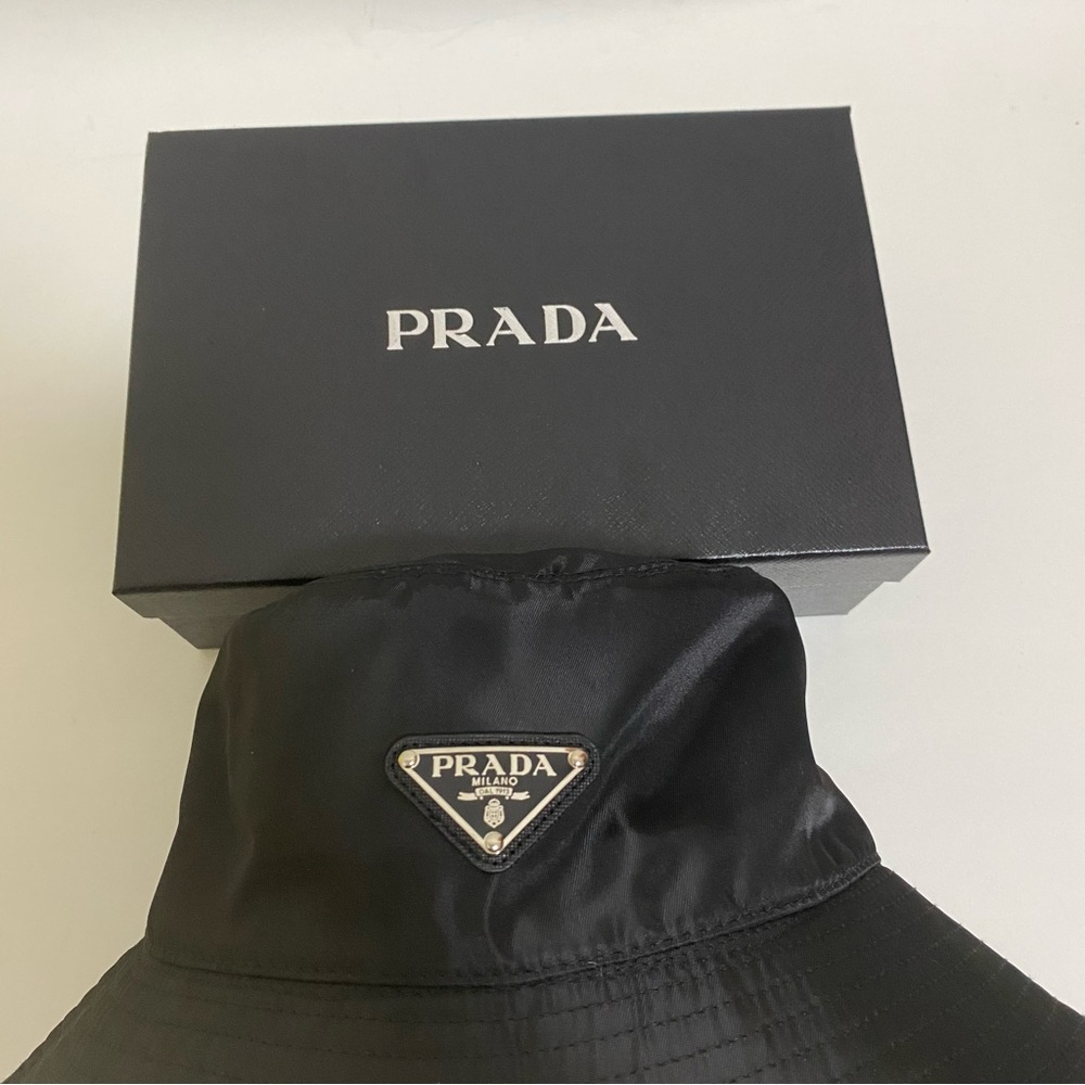 Prada Black Bucket Hat - Picture 7 of 7